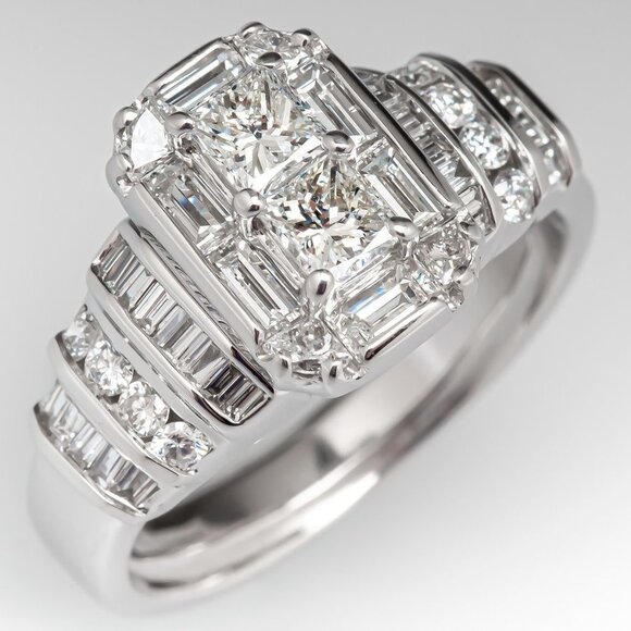 😍Beautiful CZ 925 Sterling Silver Wedding/Engagement Ring for Women, K977 - Picture 1 of 6